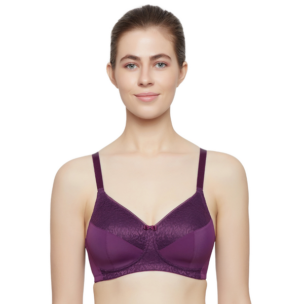 TRIUMPH-110I517 Women Full Coverage Lightly Padded Bra -PLUM PURPLE