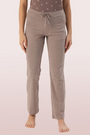 ENAMOR-E014 Umber Brown Melange ESSENTIALS COTTON LOUNGE PANTS