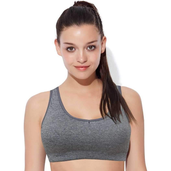 Enamor-SB10 Meida Ash Low Impact Sports Bra Racer Back, Padded & Wirefree