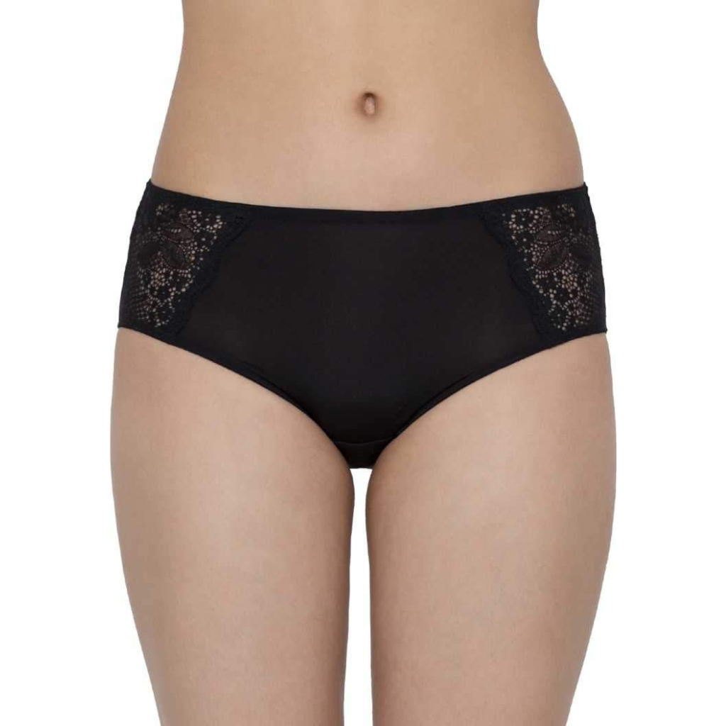TRIUMPH-756I357 Comfort Touch 01 Everyday Invisible Micro fiber Hipster -BLACK