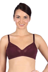 TRIUMPH-20I319 Purple EG Doreen Wireless Non-Padded Full Coverage Support Big-Cup Classics Bra