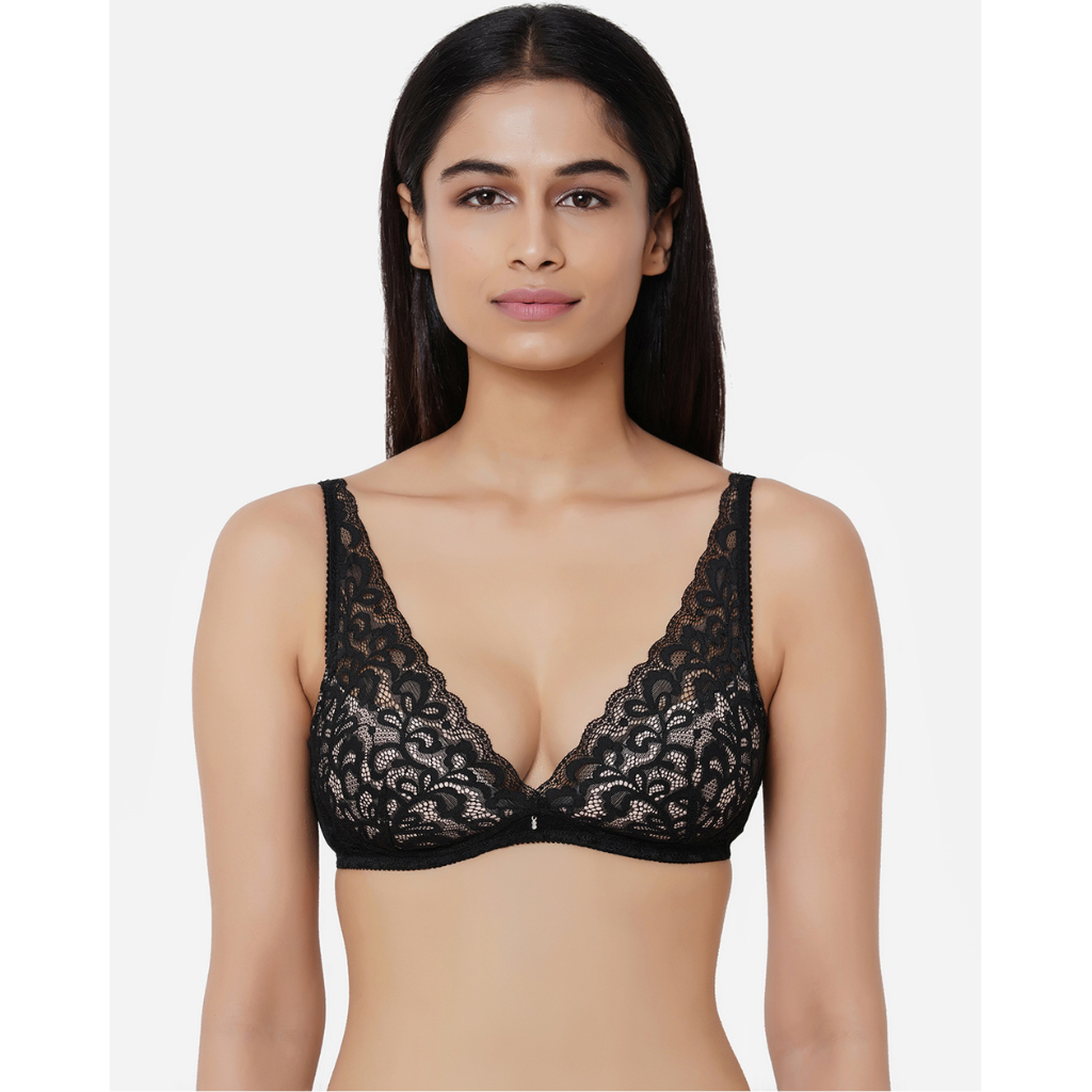 WACOAL-IAT155 MYSTIQUE LACY PADDED NON WIRE BRA