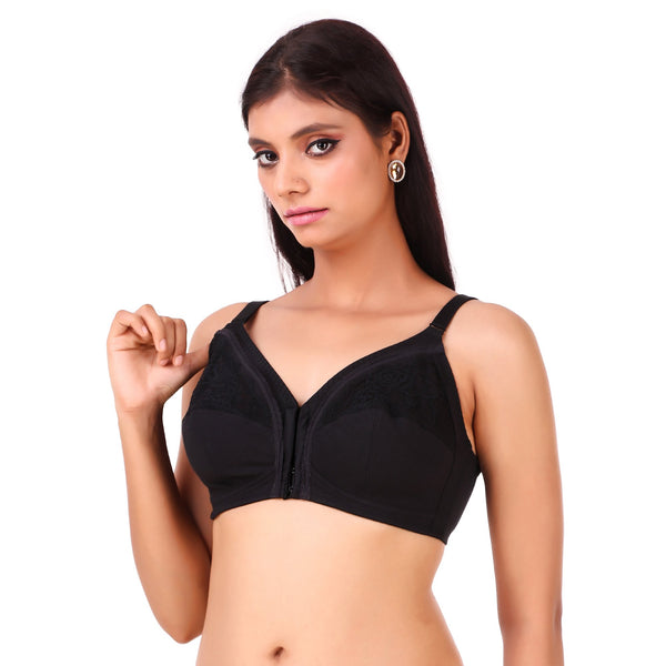 TRIUMPH-208I233 Front-Open Non Padded Wireless Classic Bra