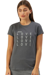 Enamor-E147 Blue Night BASIC CREW TEE â€“ GRAPHIC PRINT | SHORT SLEEVE CREW NECK STRETCH COTTON TEE