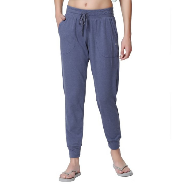 ENAMOR-E066 Smokey Blue ESSENTIALS COTTON LOUNGE JOGGER