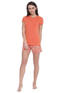 ENAMOR-E062 Ginger BASIC SHORTS | MID-THIGH LENGTH JERSEY SHORTS WITH POCKETS