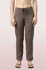 ENAMOR-E014 Mocha Melange ESSENTIALS COTTON LOUNGE PANTS