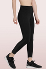 ENAMOR-E040 Black HUGGED LEGGING | DRY FIT PRINTED LEGGINGS