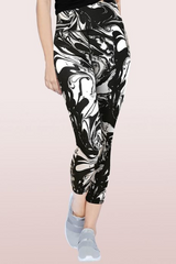 ENAMOR-E040 HUGGED LEGGING | DRY FIT PRINTED LEGGINGS