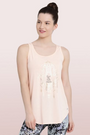 ENAMOR-E041 Divine Pink ATHLEISURE SWING TANK TOP