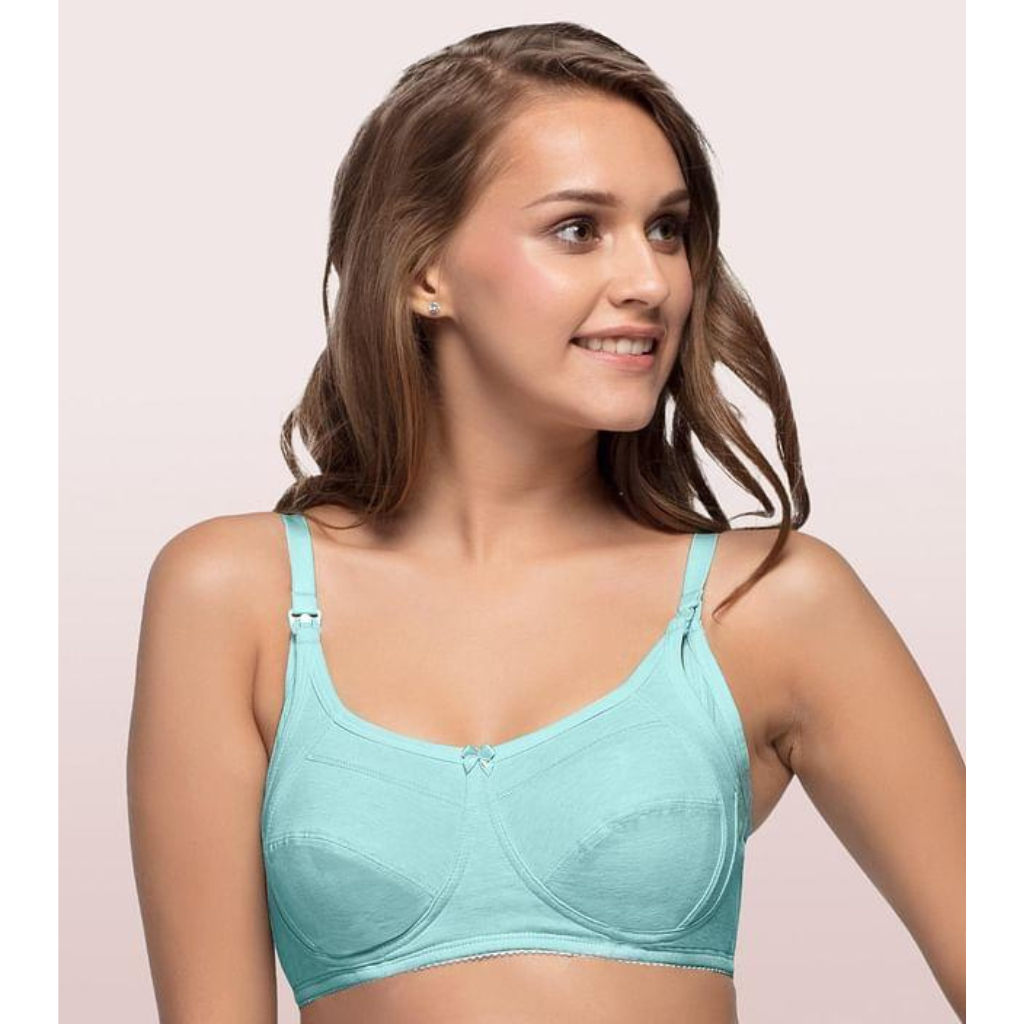 Enamor-MT02 Sectioned Lift & Support Nursing Bra - Non-Padded Wirefree High Coverage