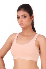 TRIUMPH-300I356 Beginner Bra  Top Wireless Non Padded Full Coverage and Medium Support Cotton Bra