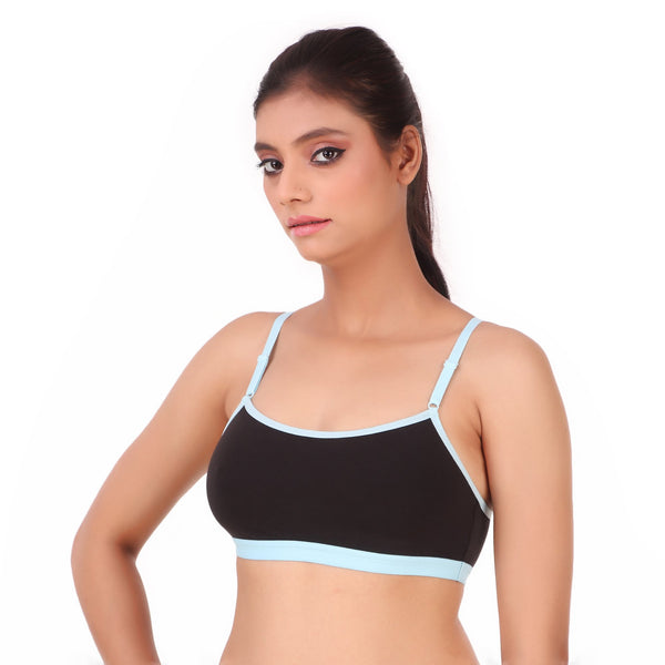 TRIUMPH-300I357 Beginner Bra Everyday Wireless Non Padded Full Coverage Support Cotton Bra