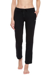 ENAMOR-E014 Black ESSENTIALS COTTON LOUNGE PANTS