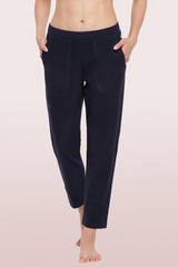 Enamor-E213 Navy ESSENTIALS FLEECE PANTS