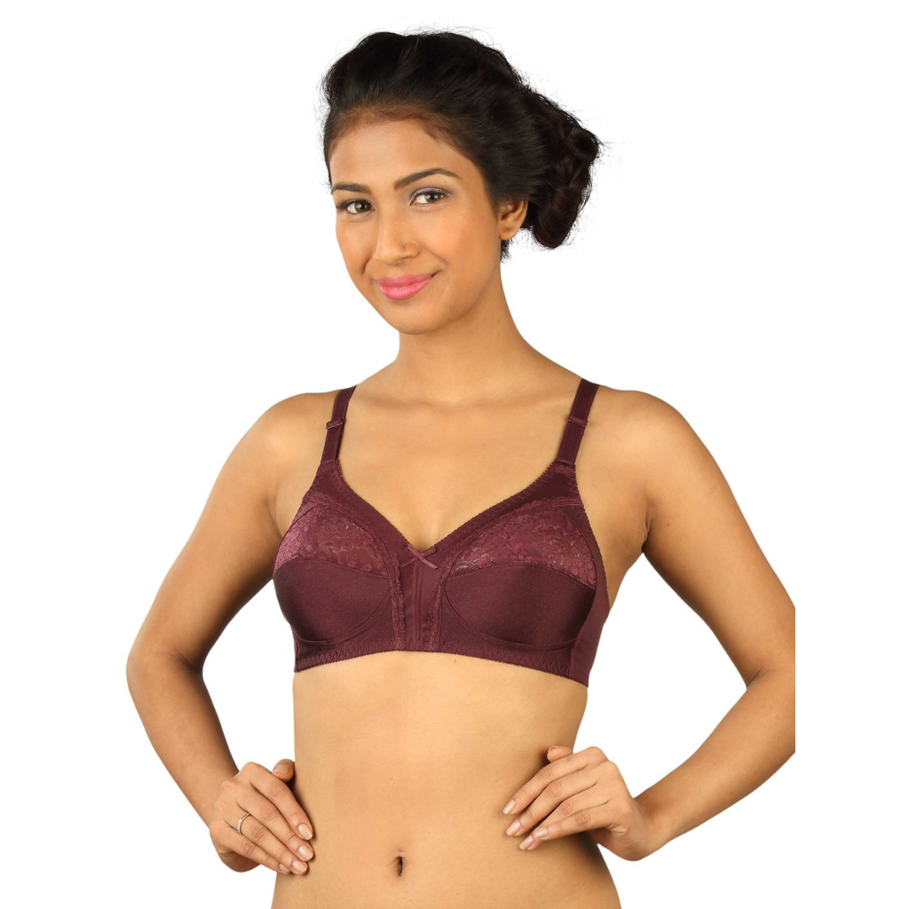Buy online Set Of 2 Solid Regular Bra from lingerie for Women by Madam for  ₹380 at 46% off