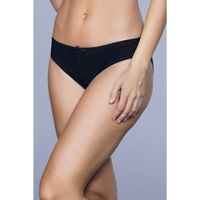 AMANTE-PAN24303 Black Lace Essentials Bikini Panty