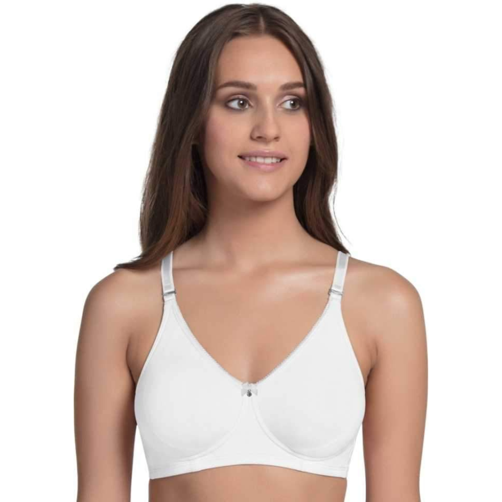 Enamor-A055 Cotton Comfort Shaper With Detachable Straps T-Shirt Bra - Non-Padded Wirefree