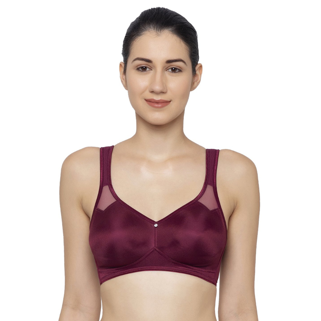 TRIUMPH-100I527 Minimizer 121 Wireless Non Padded Comfortable High Support Big Cup Bra