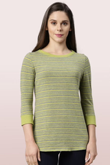 SLEEVE BOAT NECK LOUNGE TEE