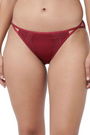 ENAMOR-P040 Crimson Red LOW WAIST CO-ORDINATE BIKINI PANTY