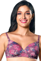 Enamor-F065 Plum Blossom Invisible Neckline T-Shirt Bra - Padded & Wirefree