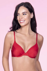 AMANTE-BRA14804 Sheer Stripes Padded T-Shirt Bra