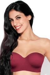 Enamor-F074 Bossa Nova Full Figure Strapless Multi-Way Bra - Padded Wired Medium Coverage