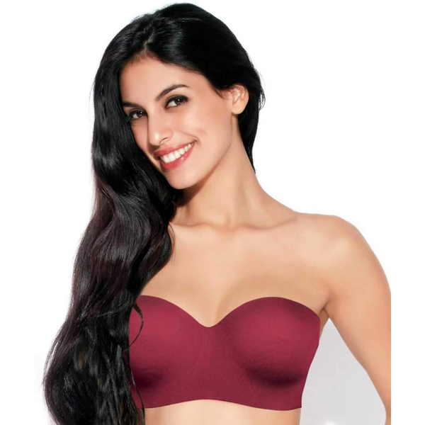 Enamor-F074 Bossa Nova Full Figure Strapless Multi-Way Bra - Padded Wired Medium Coverage