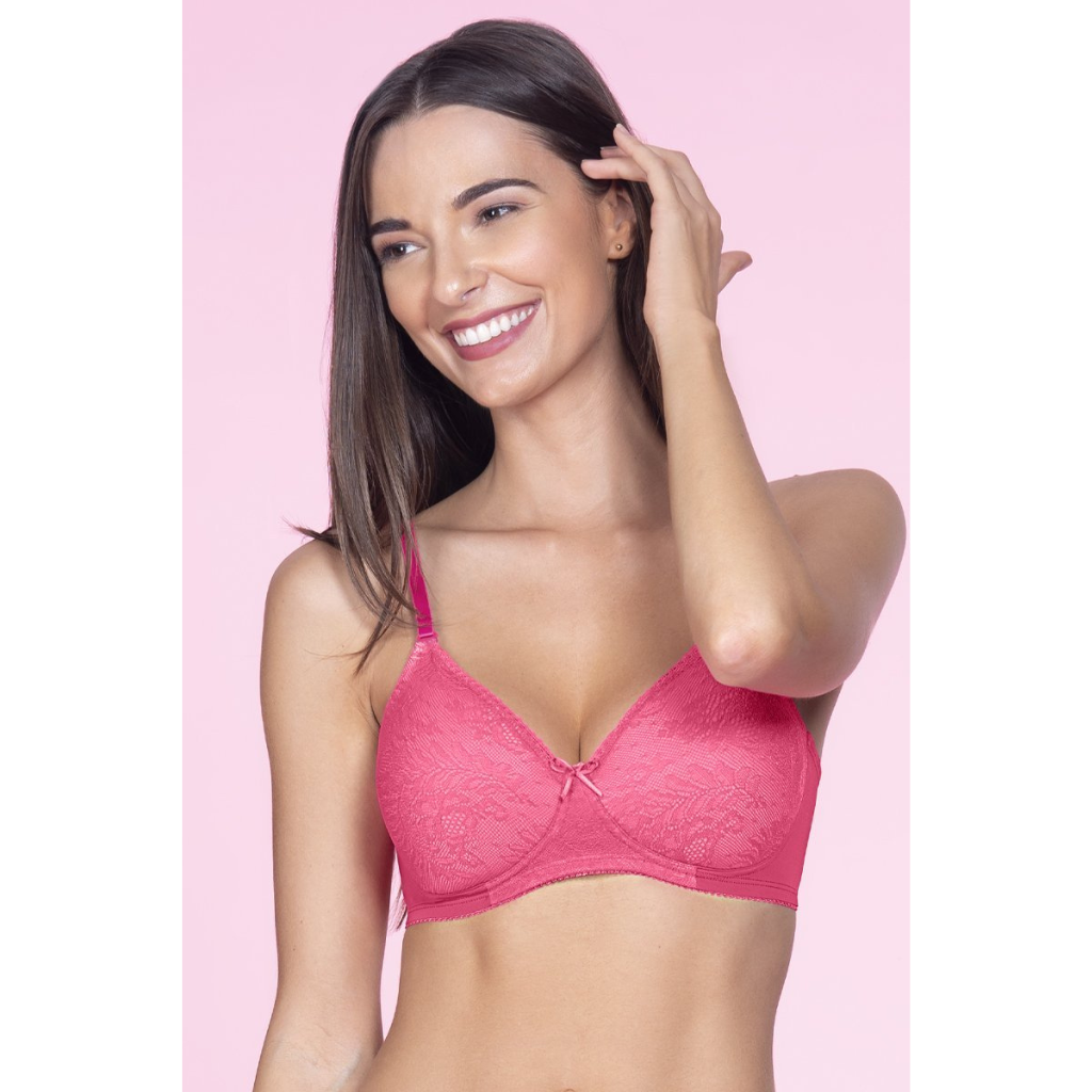 AMANTE-BRA24302 Lace Essentials Padded Non-Wired Bra