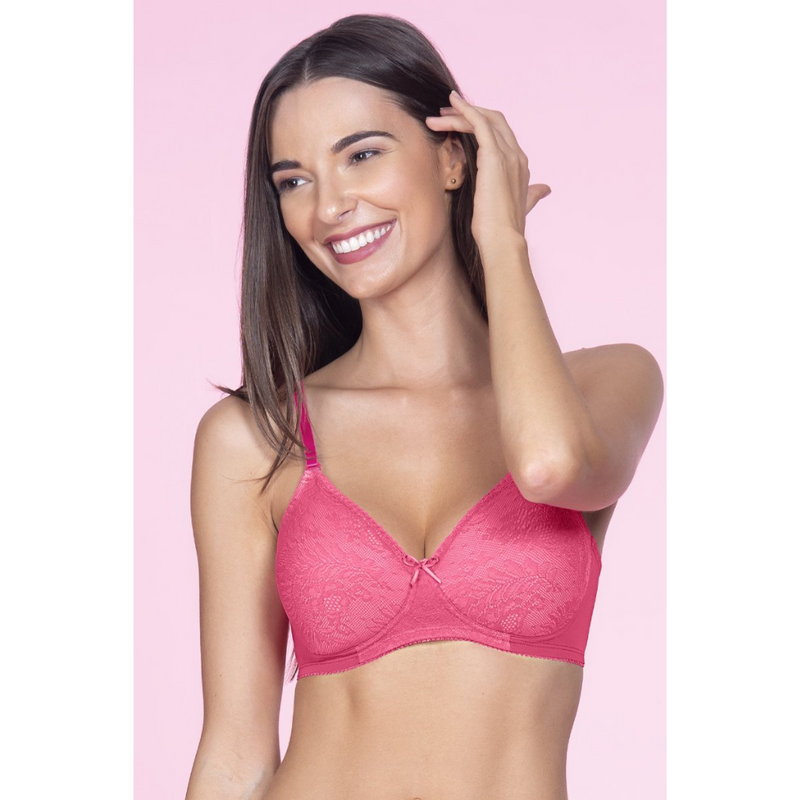 AMANTE-BRA24302 Lace Essentials Padded Non-Wired Bra