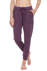 ENAMOR-E066 Forest Berry ESSENTIALS COTTON LOUNGE JOGGER