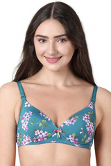 Enamor F023 Perfect Plunge T-Shirt Bra - Padded Wirefree Medium Coverage
