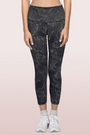 ENAMOR-E040 Mono Flora Print HUGGED LEGGING | DRY FIT PRINTED LEGGINGS