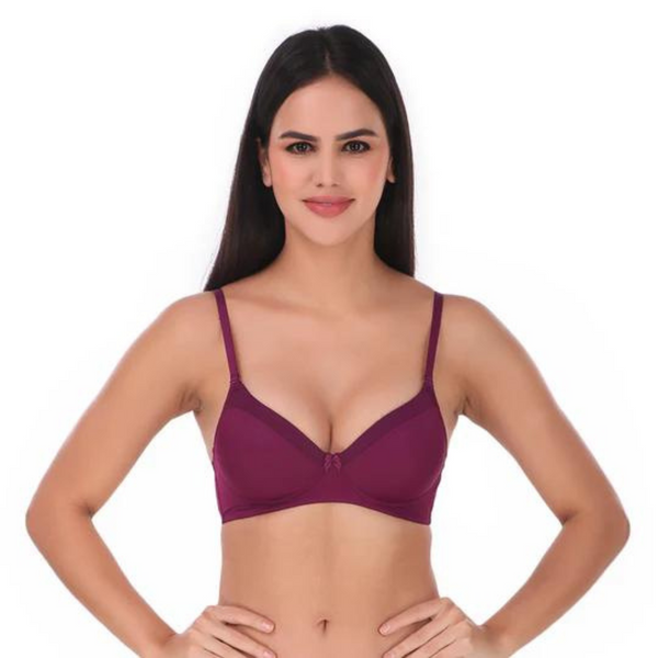 AMANTE-BRA10116 Satin Edge Non Wired Printed Bra