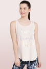 ENAMOR-E041 Pink Pearl ATHLEISURE SWING TANK TOP
