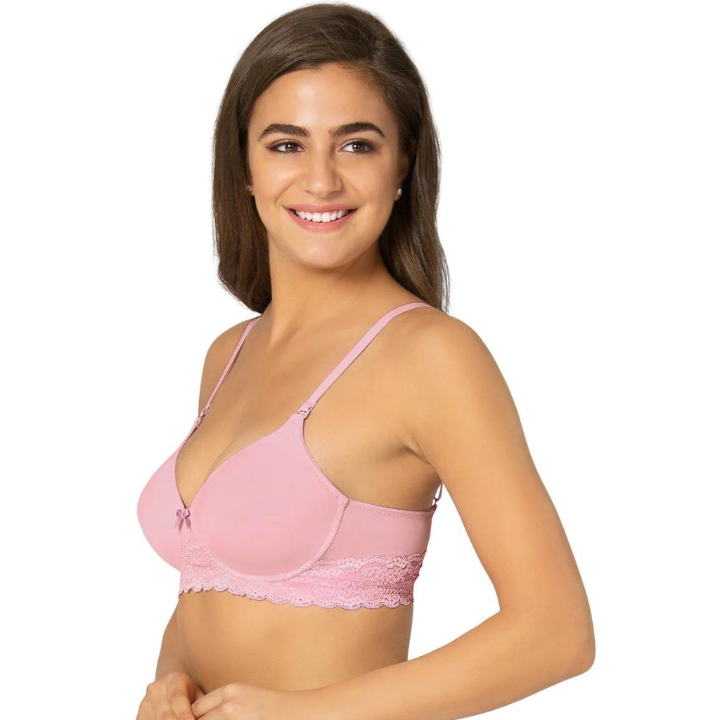Buy Enamor F093 Long Line Cleavage Enhancer Plunge Push-up Bra - Padded  Wired Medium Coverage - Deep Periwinkle Online at Low Prices in India 