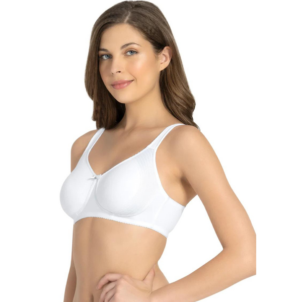 AMANTE BRA78501 Magic Shaper Non Padded Non Wired Support Minimizer White Bra