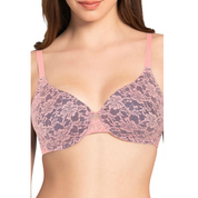 AMANTE BRA82701 Lace Dream Padded Wired Lace Salmon Rose B.Bell Bra
