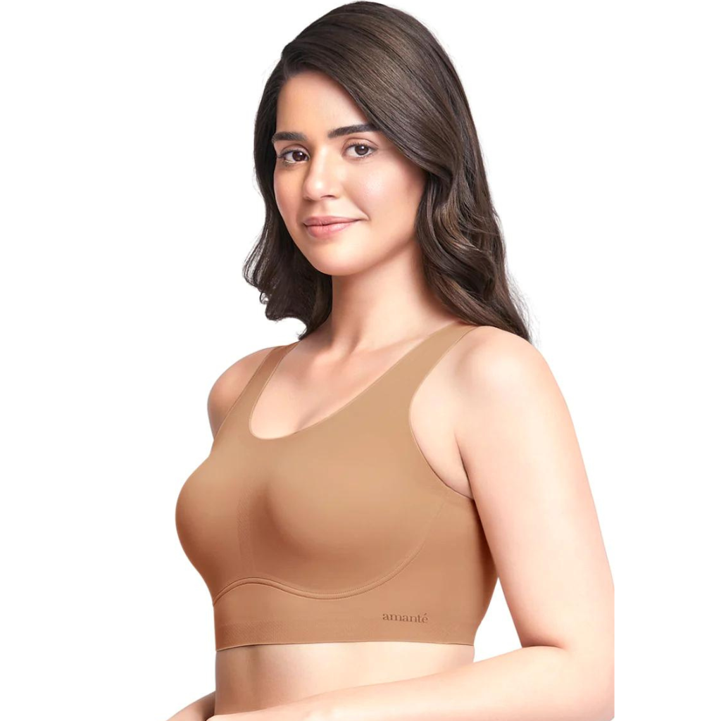 Macaroon AMANTE BRA83501 Skins Support Scoop Neck Bra