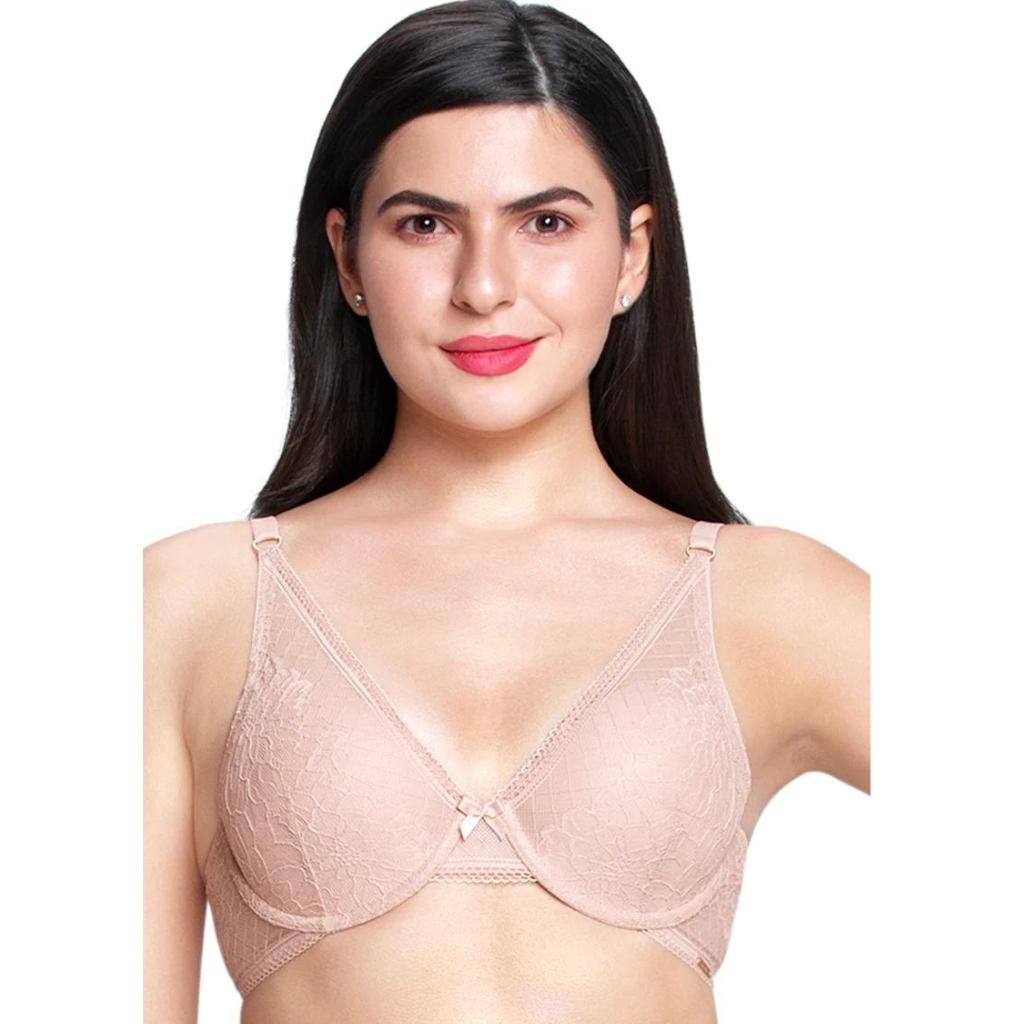 AMANTE BRA87601 High Apex Lace Padded wired Bra