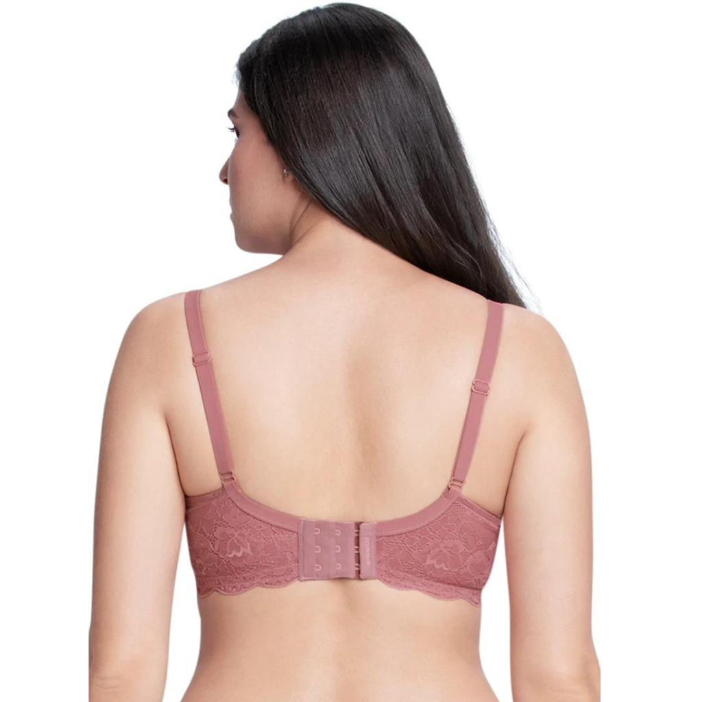 AMANTE BRA87701 Lace Elegance Solid Padded Non-Wired Bra