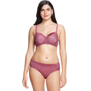 Malaga AMANTE BRA87901 Satin Touch Padded Non-Wired Lace Bra