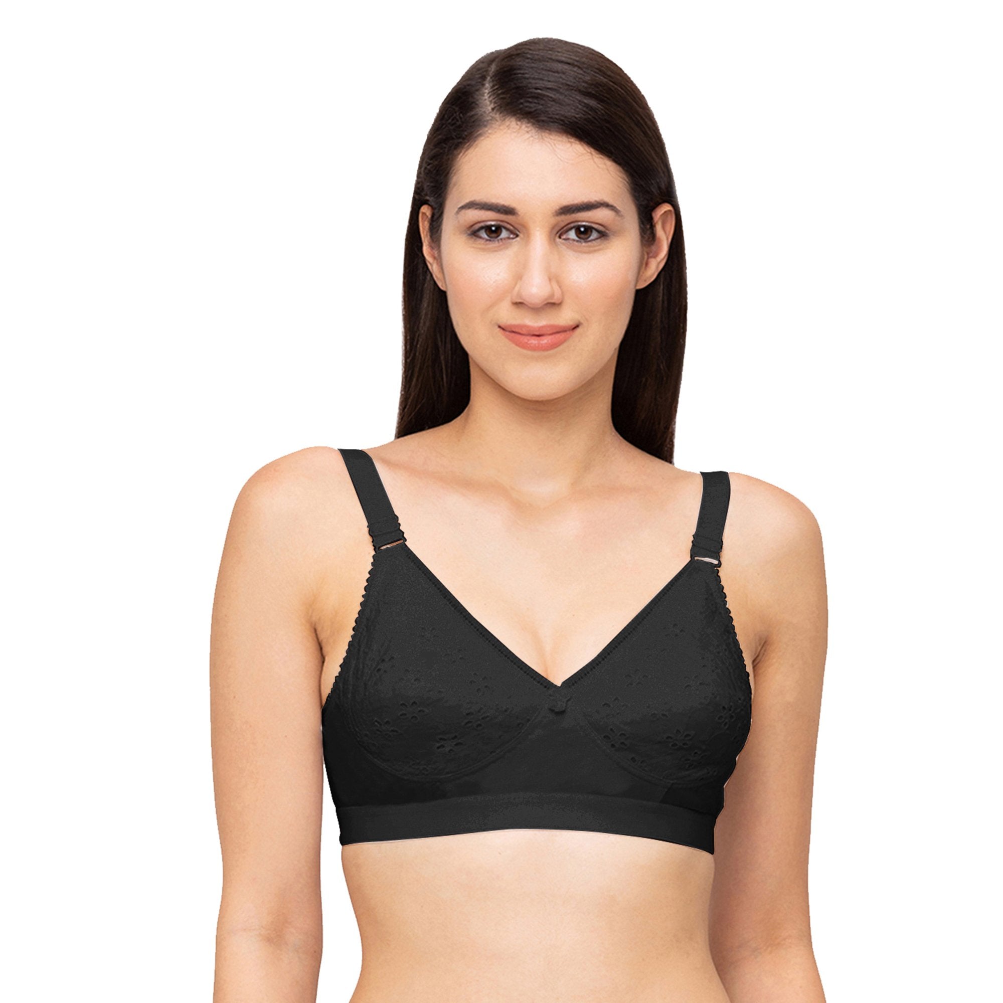 Non Padded White Lycra Spandex Mold B Cup Bra, Plain at Rs 208