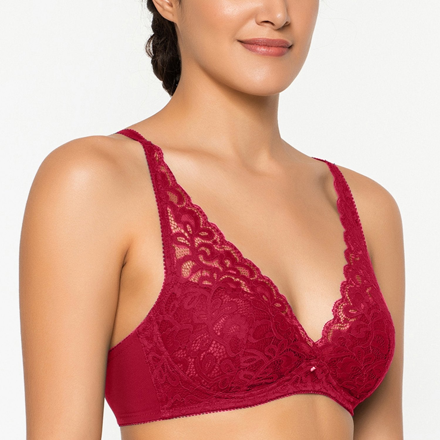 WACOAL-IAT155 MYSTIQUE LACY PADDED NON WIRE BRA