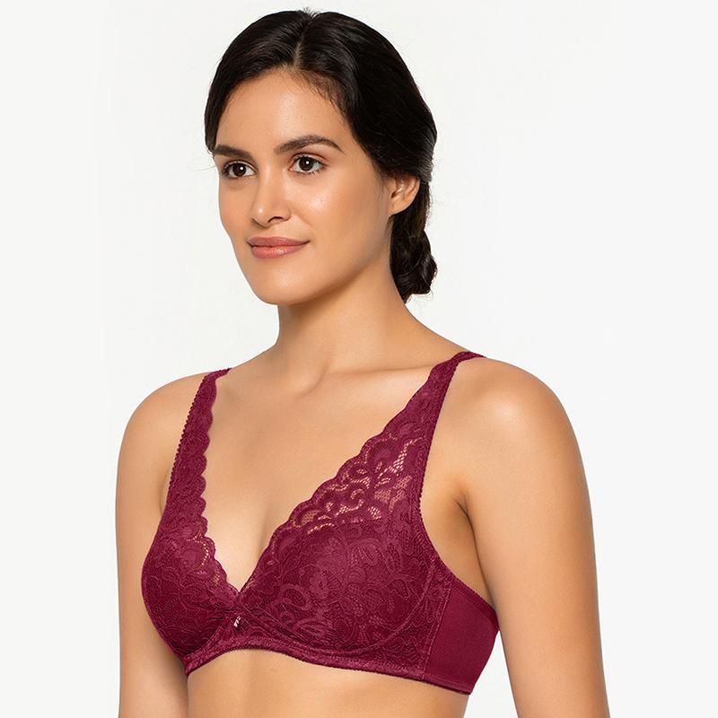 WACOAL-IAT155 MYSTIQUE LACY PADDED NON WIRE BRA