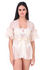 AXTZH-XNTSTSNETRD001 Ivory Bikini & Wrap in soft Power Net