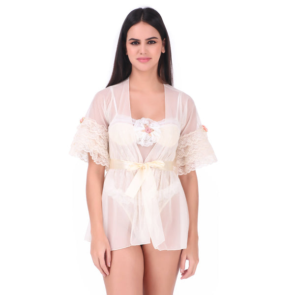 AXTZH-XNTSTSNETRD001 Bikini & Wrap in soft Power Net