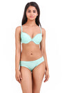 AXTZH-XBRA031 Green Light push up bra & bikini cut panty set