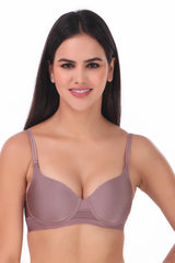 TRIUMPH-110I584 Padded Wireless Seamless Silhoutte T-shirt Bra -SWEET CHESTNUT
